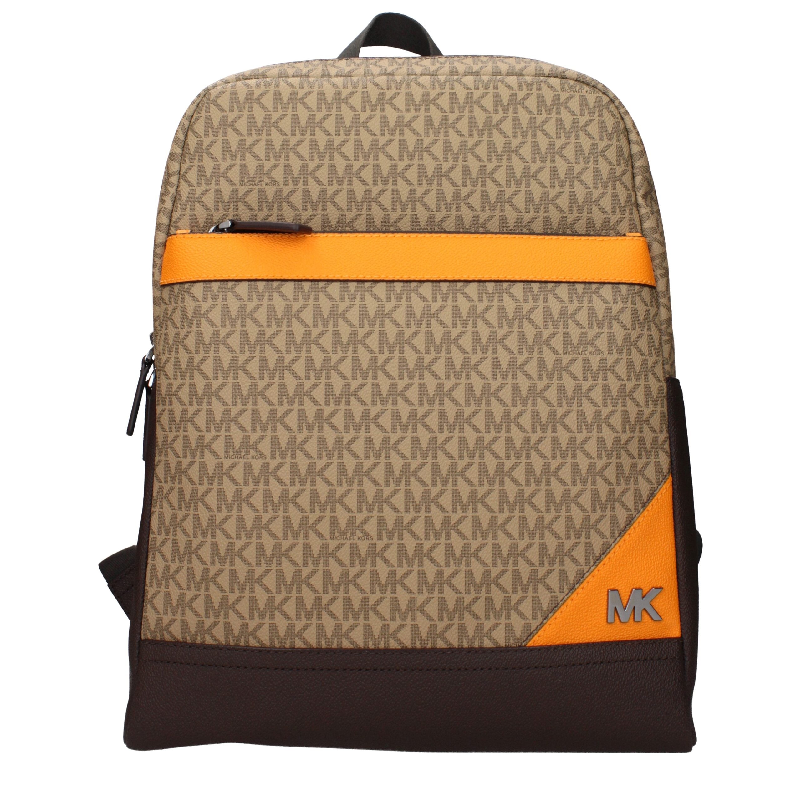 Michael Kors Brown Fabric Backpacks